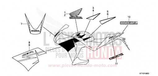 MARCA/STRISCIA (4) CBR125RTD di 2013